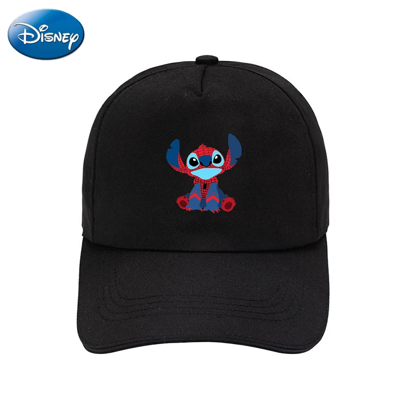 Disney Stitch Hats Solid Color Baseball Cap Cartoon Prints Snapback Caps Summer Outdoor Travel Sun Hats Fashion Adjustable Hats