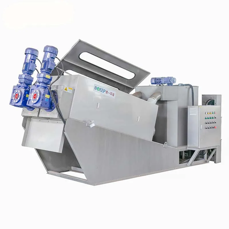 Automatic Sewage Liquid Solid Screw Press Multi Disc Roller Slurry Separator Sludge Water Dehydrator