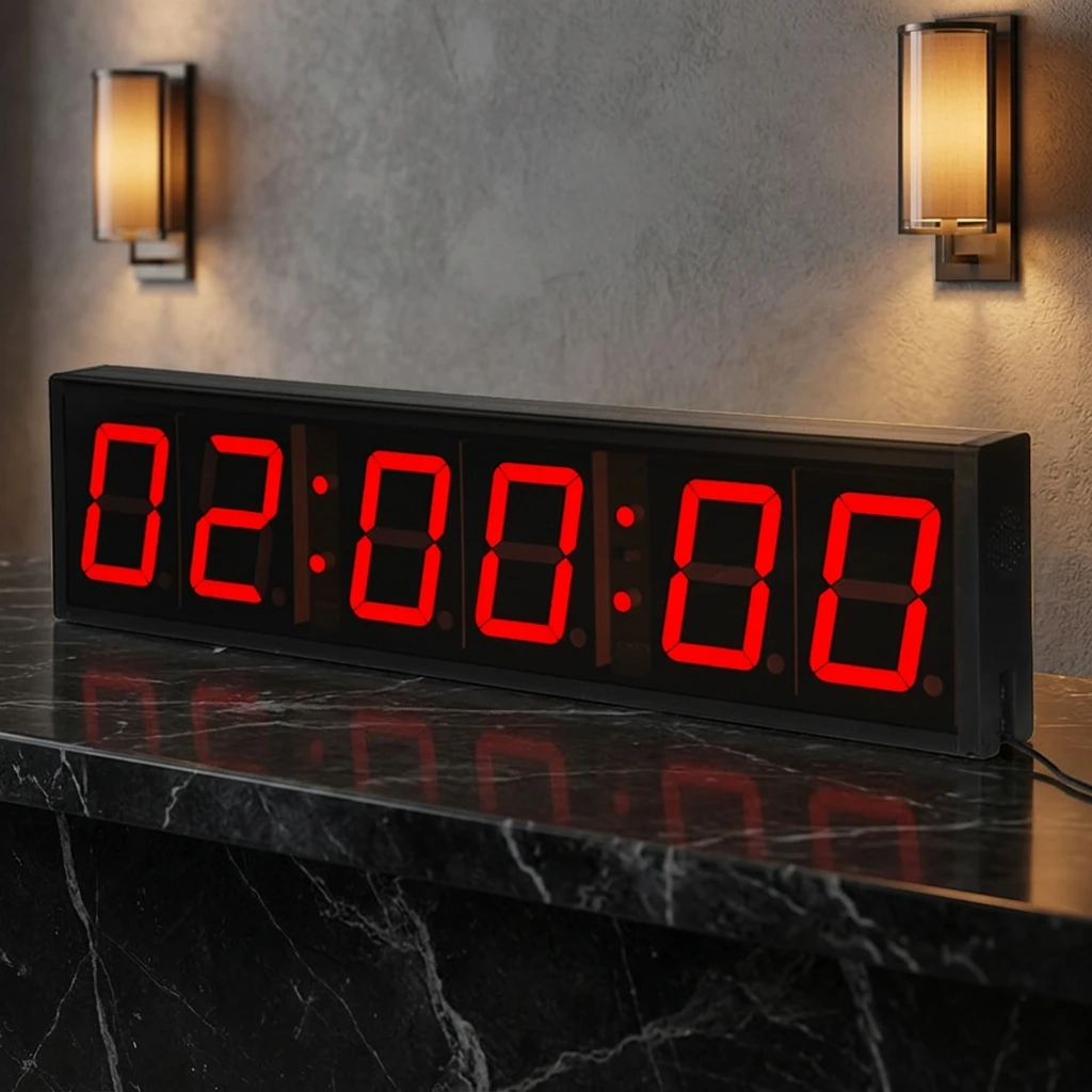 hit productLarge LED Wall Clock CHEETIE CP13B Red Hour/Minute/Second Display Programmable Countdown Stopwatch Timer for School C
