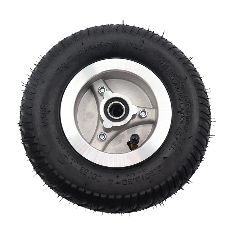 2.80/2.50-4 Tire Wheel 9 Inch for Electric Scooter Trolley Trailer and Wheelchair Hand Truck sturdy and durable