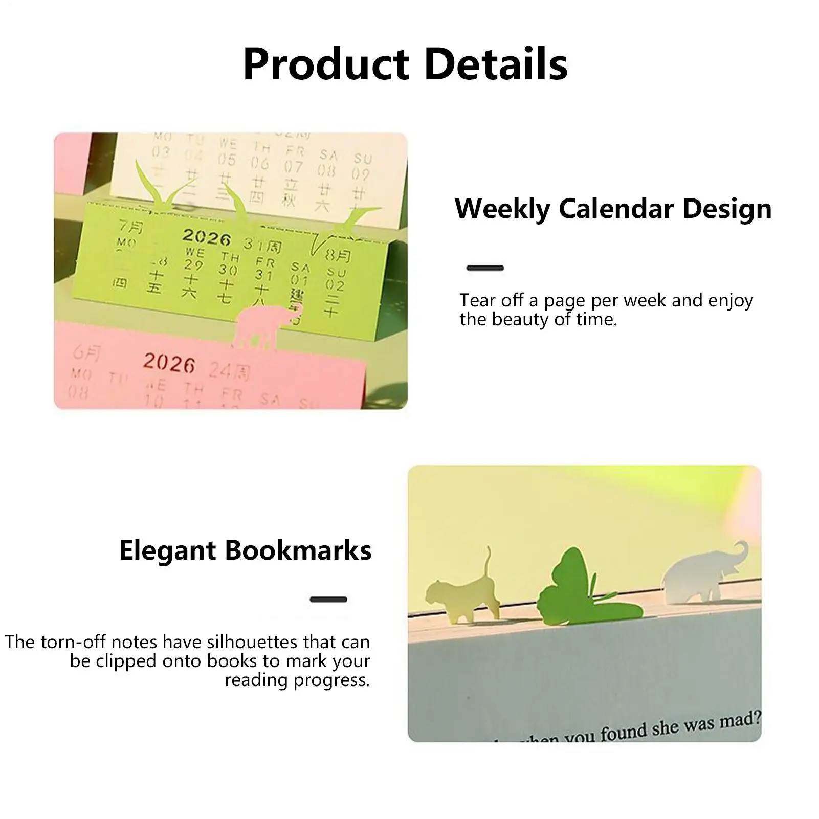 3D Time Piece Calendar 2026 Paper Sculpture Art Calendar Decorative Tear Away Memo Pad For Executive Assistants School College