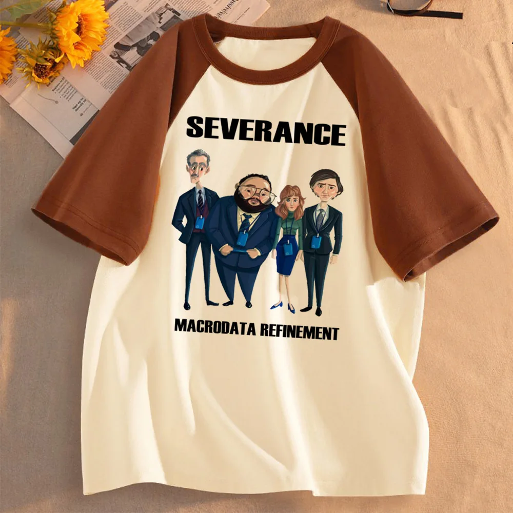 Severance top tees women Psychedelic Colorful Classic harajuku  korean clothes women shirt 2000s 80s Vintage harajuku