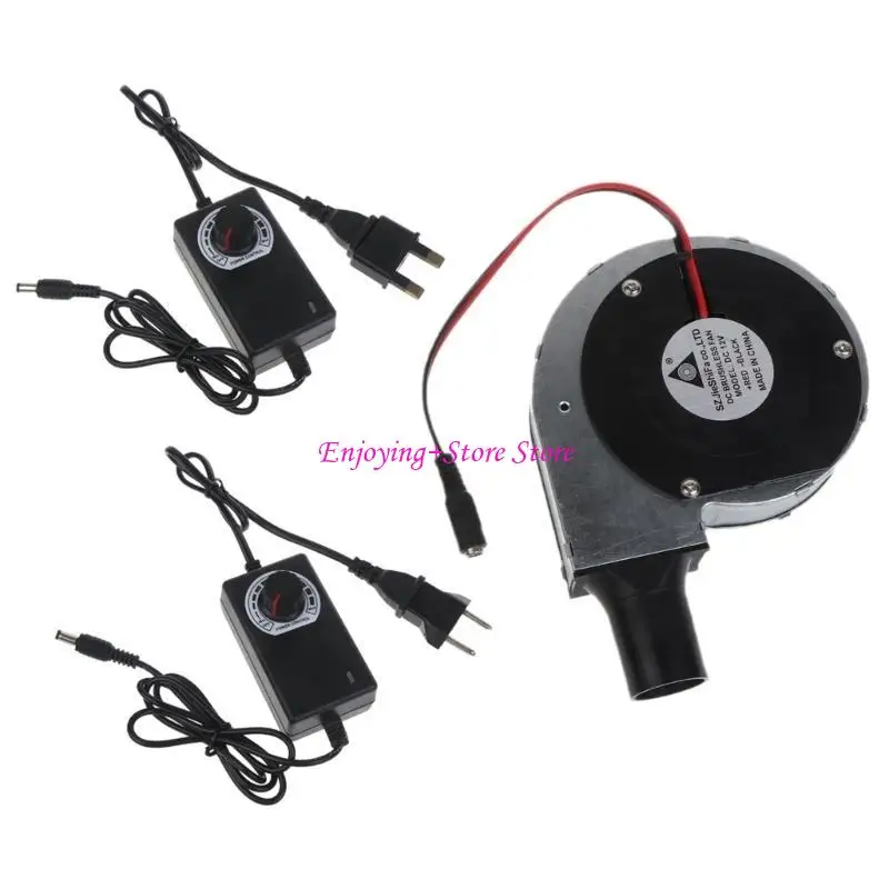 

G6DA Outdoor Camping Cooking Grills Fan Adjustable Speed BBQ Blower 100V 220V DC12V