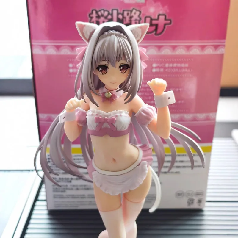 

Sakurakouji Luna Anime Figure 1/6 Scale Cat Ear Maid Style From Tsuki Ni Yorisou Otome No Sahou PC Case Decor Collectible Statue