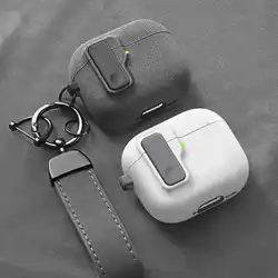 2025 nuevo Protector duro para AirPods 4 con cerradura de tapa magnética funda híbrida cubierta de protección de lujo para Apple AirPods pro2 3 1/2