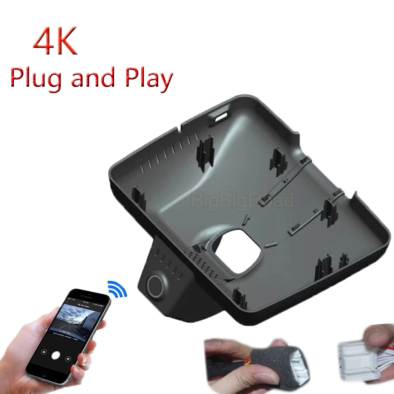 4K Plug And Play For Roewe D7 2024 2025 High Version Car Wifi DVR Video Recorder Parking Camera Dash Cam Night Vision FHD 2160P