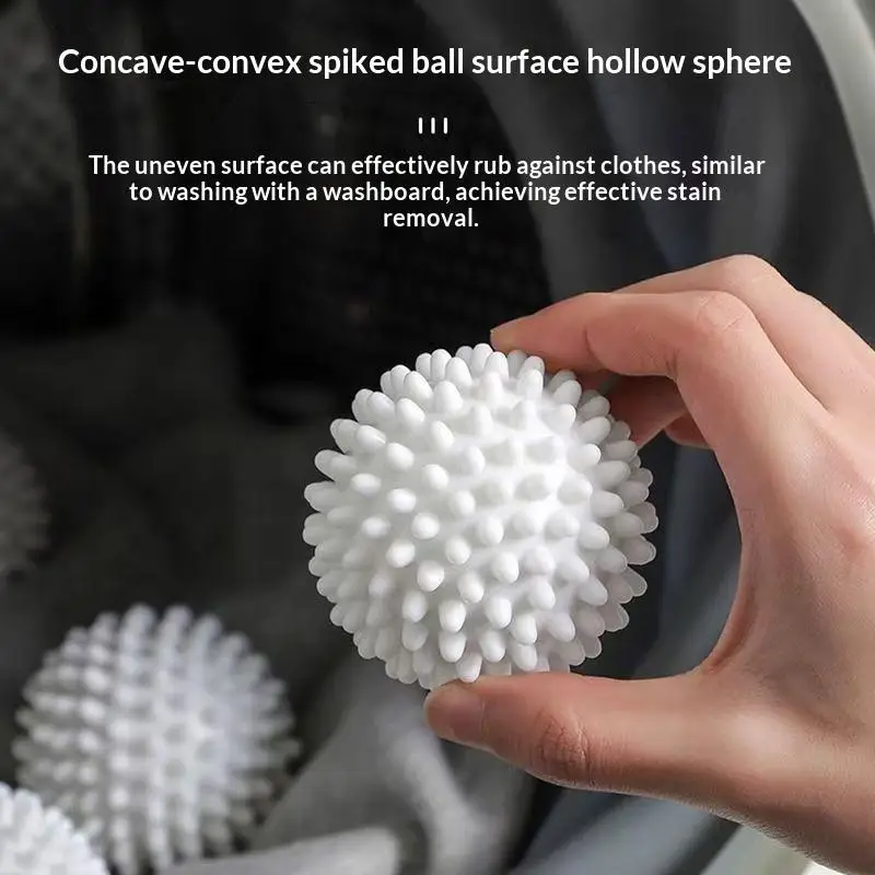 3/5/12Pcs Anti-Winding Magic Laundry Balls Drying Cleaning Ball Reusable Household Washing Machine Clothes Softener Laundry Ball