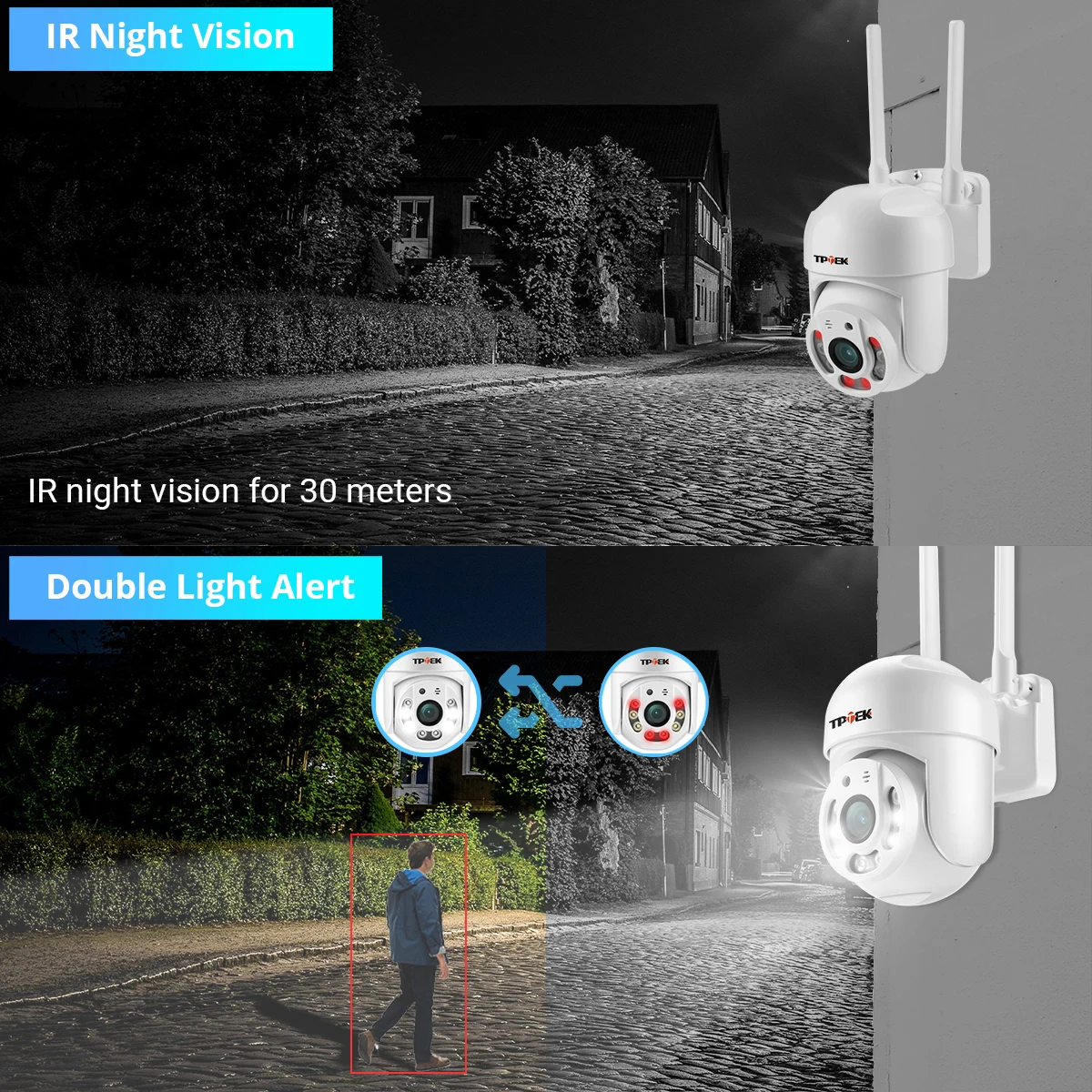 Cámara IP PTZ con Wifi de 5MP, Zoom Digital 5x, detección humana IA, vigilancia inalámbrica para exteriores, cámara IP CCTV, protección de seguridad