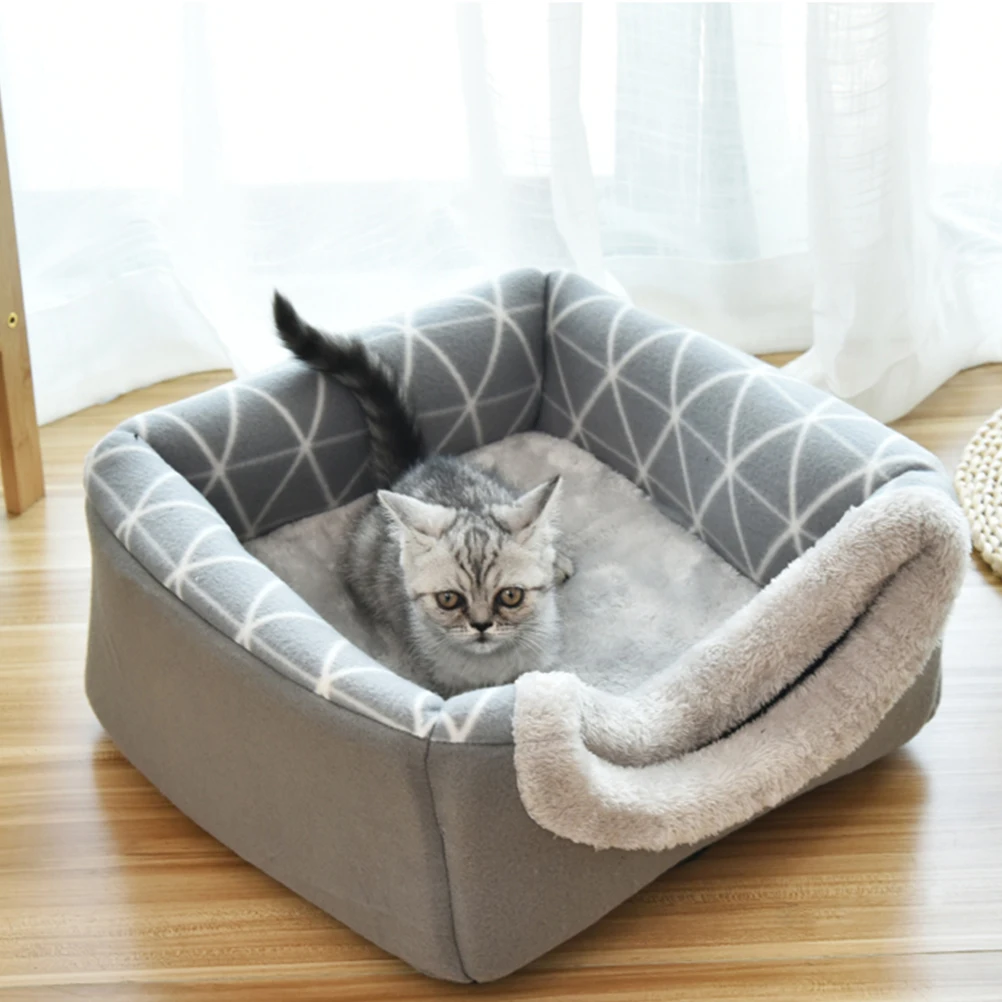 

Foldable Bed XL Size Durable Warm Cat Dog Bed Machine Washable Portable Pet Supplies Space saving Soft House