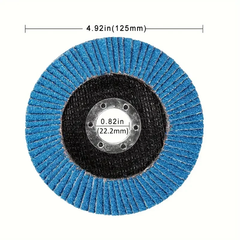 125mm Metal Sanding Flap Discs Angle Grinder Wheels Blade 40/ 60/80/120grit Flap Sanding Disc Angle Grinder Grinding Wheel