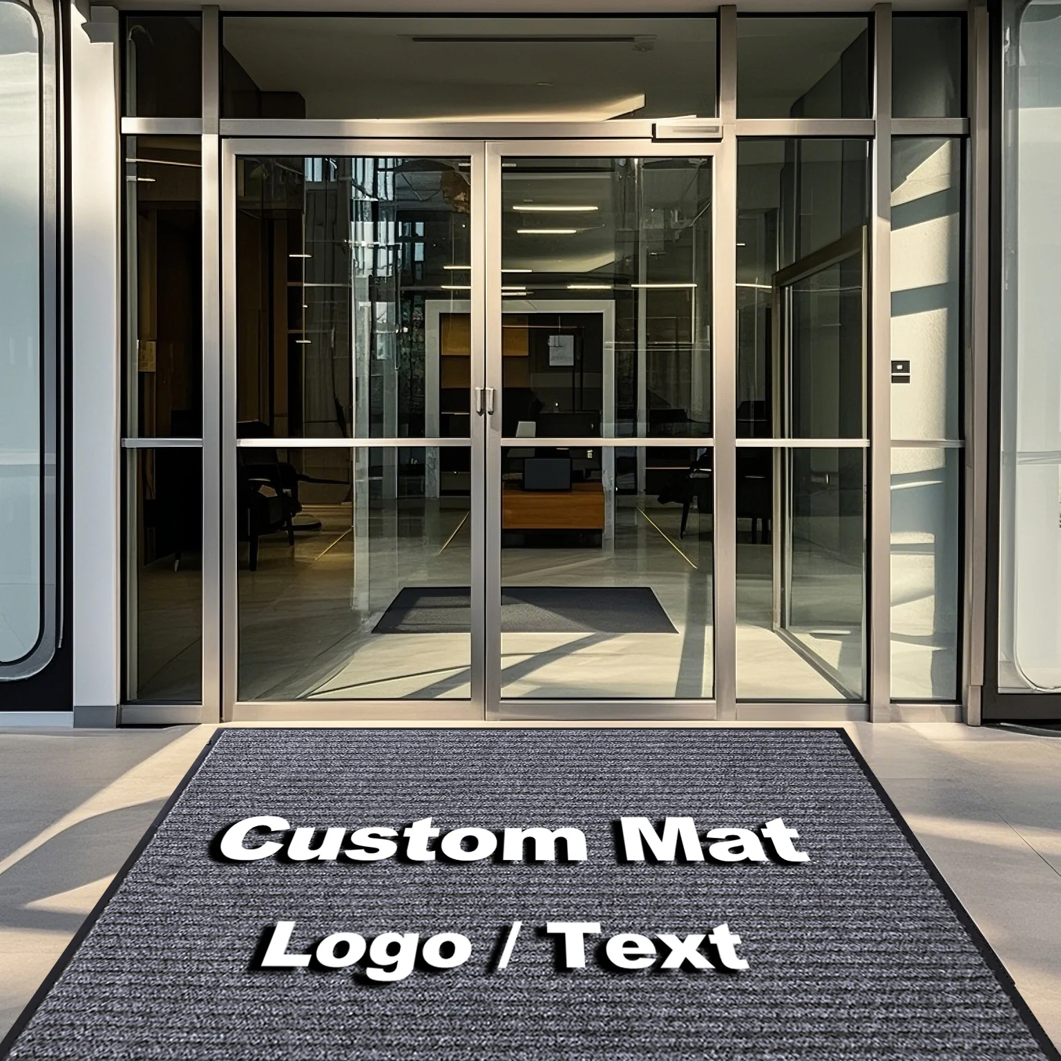 Office Building Entrance Mat Personalized Welcome Mats Shopping Mall Custom Doormat LOGO/ Greetings Non-slip Business Floor Mats