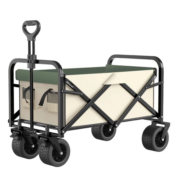 

New Large Capacity Picnic Trolley Folding Camping Wagon Collapsible Garden Portable Hand Aluminium Alloy Collapsible