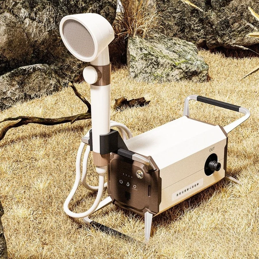 Multifunctional Outdoor Pump RV Camping Water Pump with Pressure Switch and Night Lights Car Wash Vegetable Watering Flowers