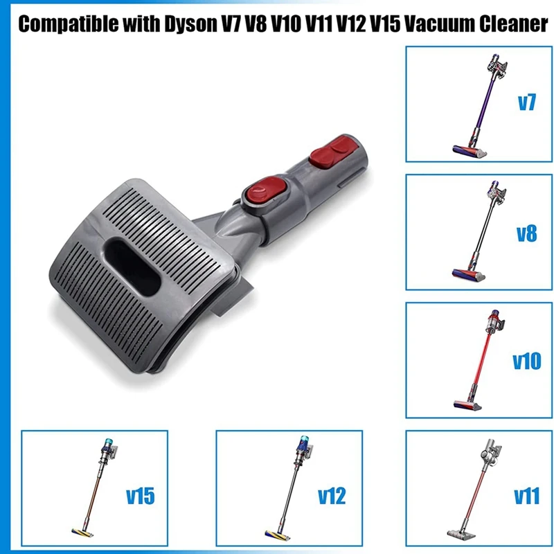 Groom Tool Dog Pet Brush Vacuum Attachment For Dyson V10 V11 V12 V15 V8 V7 With Quick Release Converter Adapter