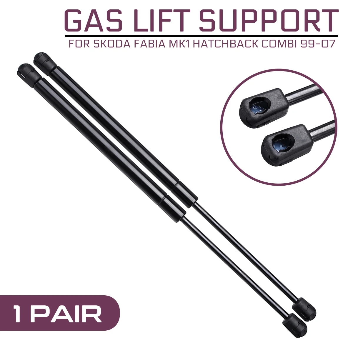 Car Rear Trunk Tailgate Gas Spring Shock Lift Struts Support Rod Arm Bars Bracket For Skoda Fabia MK1 Hatchback Combi 1999-2007