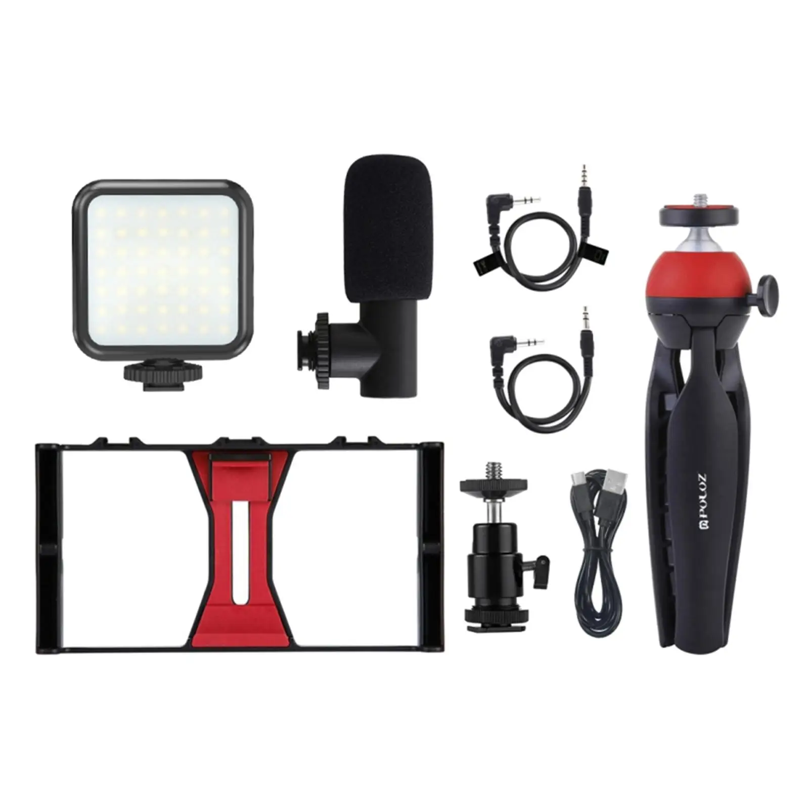 Unique Phone Grip Video Rig with Adjustable Width Clamp and Mounting Screw for Steady Mobile Filming and Vlogging Gear