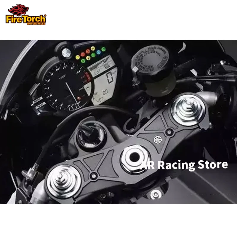 For Yamaha YZF-R1 YZF R1 YZFR1 2009 2010 2011 Motorcycle Tank Protection Plate Fork Badge Steering Bracket Cover Decal Sticker