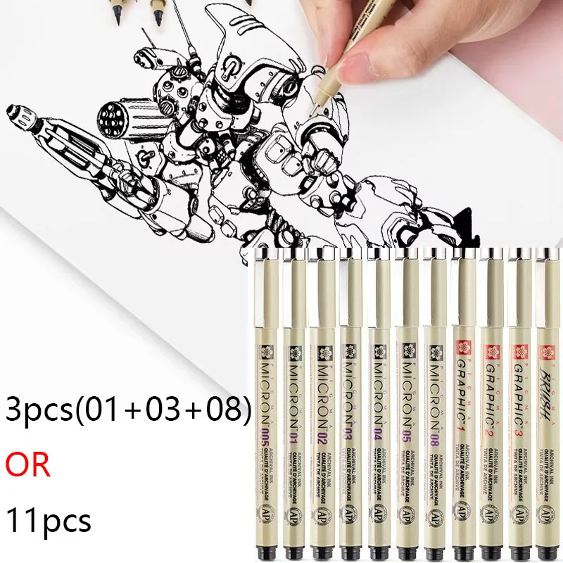 3/11PCS Black Micro…