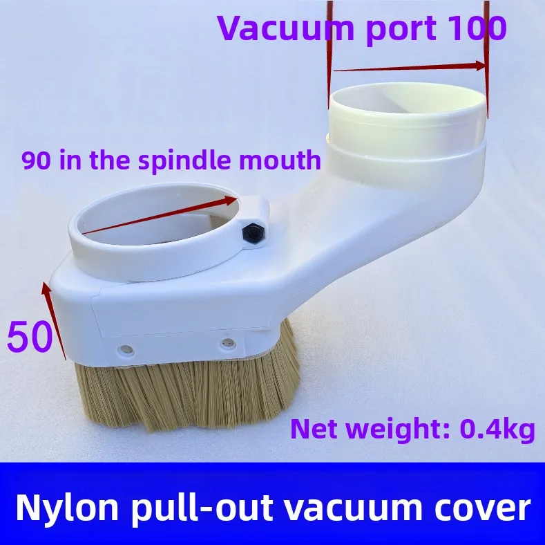 CNC-Spindle Dust Shoe Collector 70mm 75mm 80mm 85mm 90mm 100mm Dust Boot Cleaner for Spindle Motor Router Machine Cover