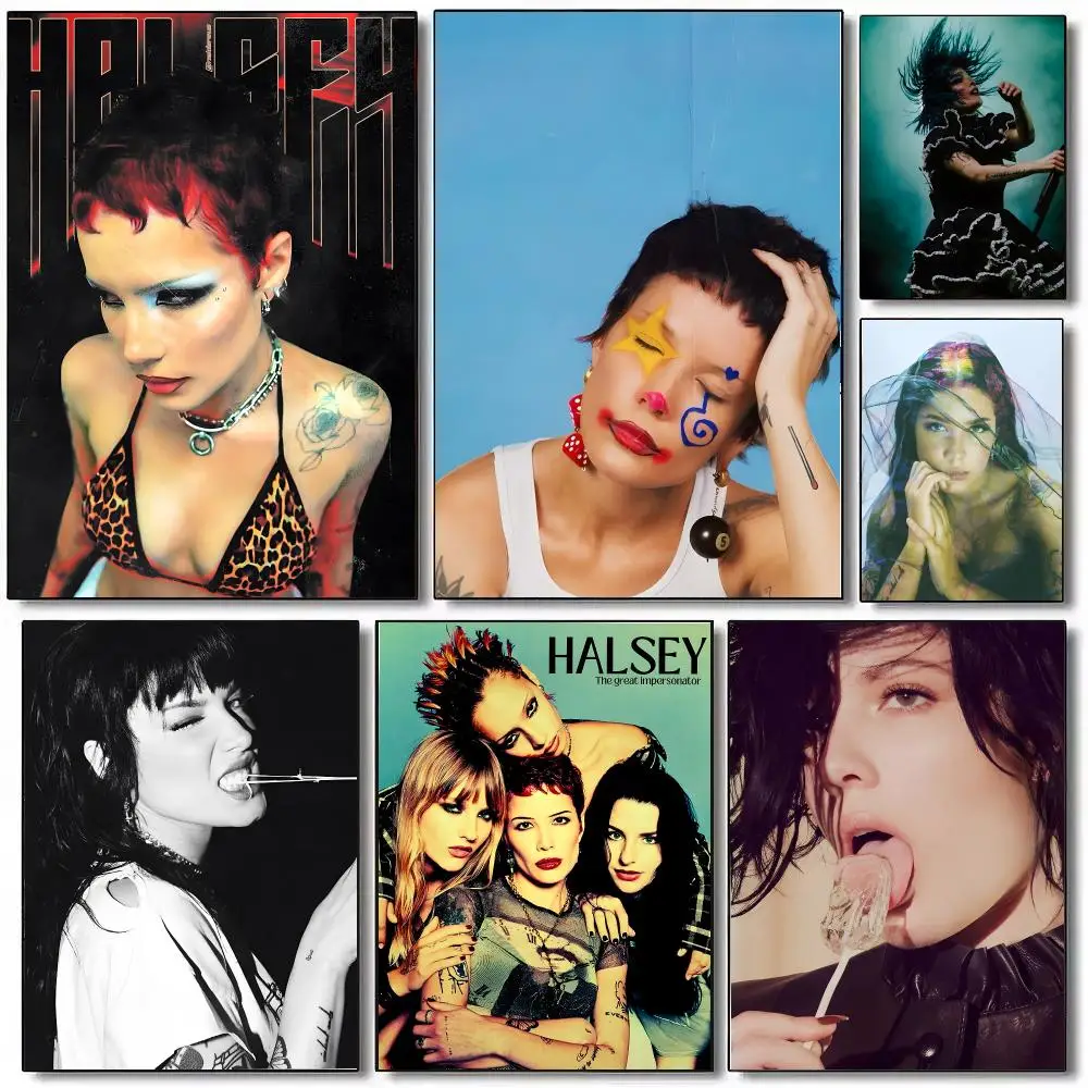 Singer H-Halsey Poster Sticky Painting Prints Wall Art Waterproof Home Living Bed Room Bar Cafe Aesthetic Decor