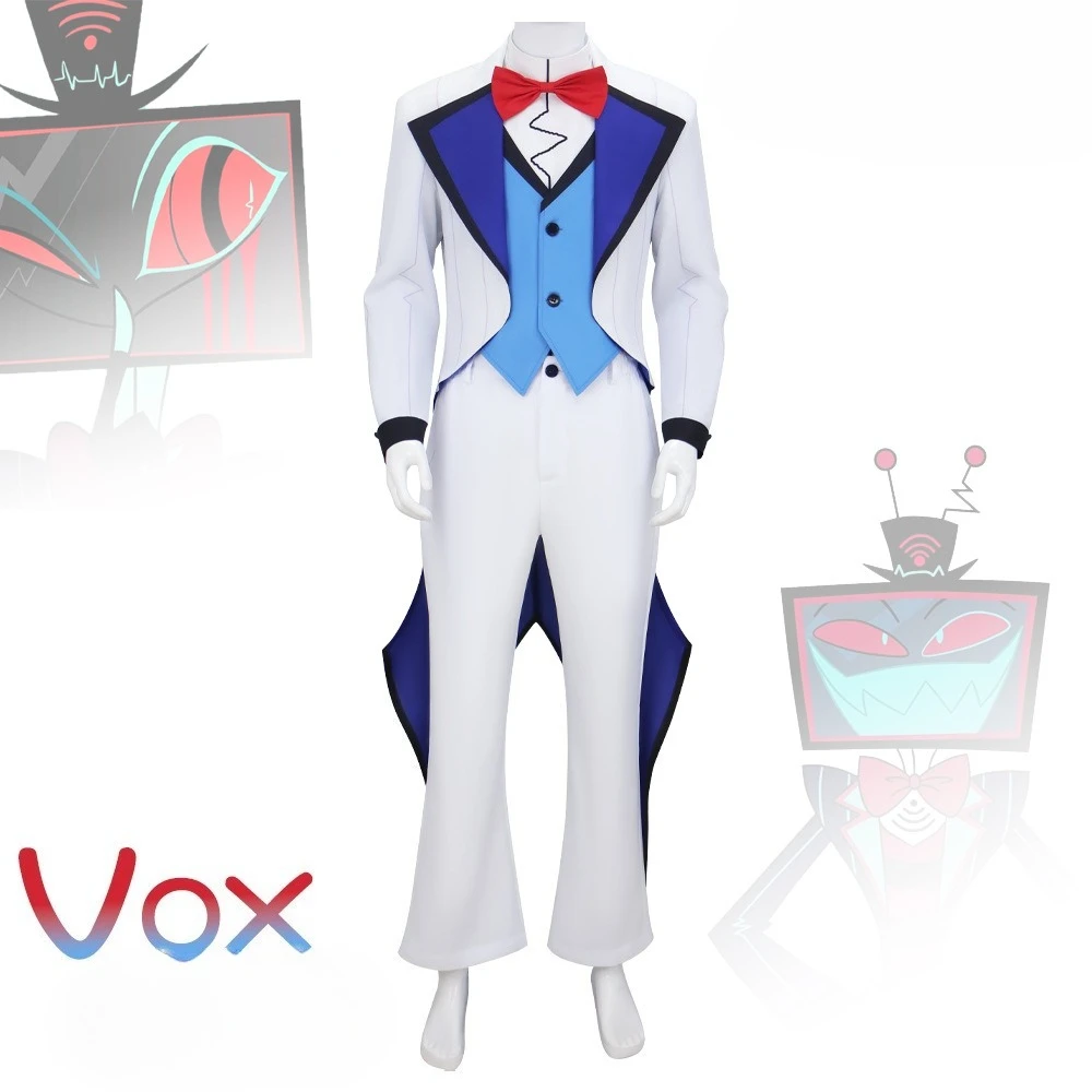 

Костюм для косплея Vox Vincent Devil White, аниме-персонаж, костюм на Хэллоуин, сценический костюм для взрослых мужчин