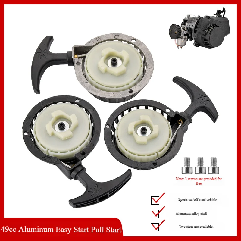 

FOR 49cc Engine Aluminum Easy-Pull Recoil Starter, Fits Mini Dirt Bikes & Pocket Bikes Ignition Starter Parts