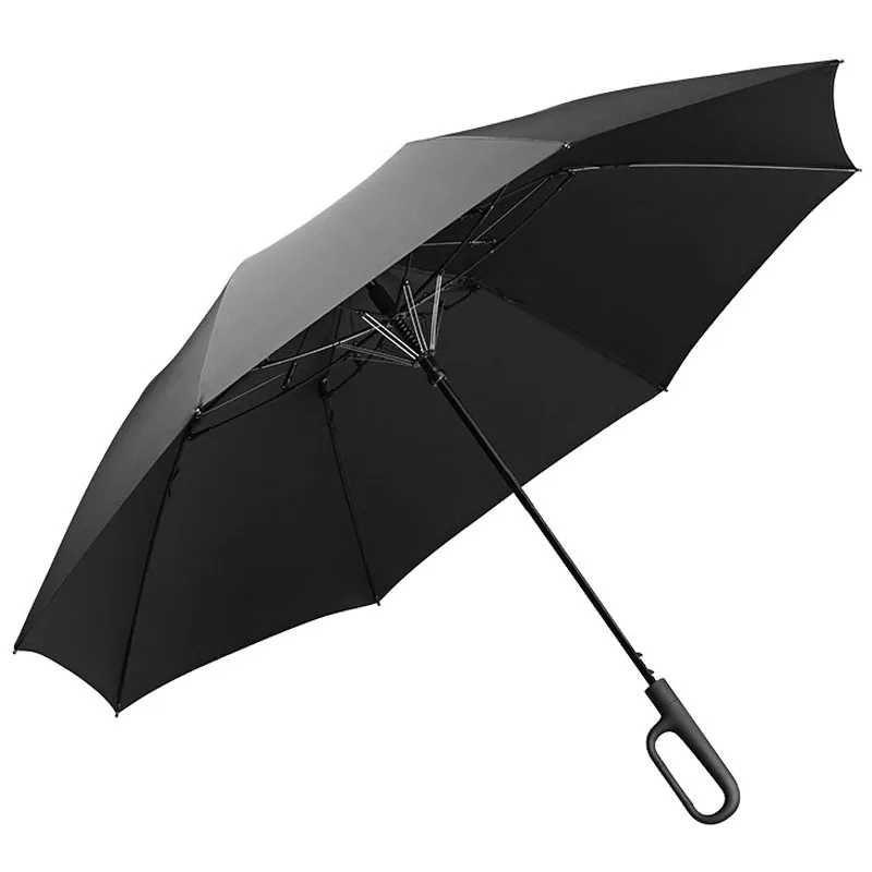 

Outdoor Large Double Person Umbrella Automatic Folding Type High Quality Windproof Umbrella Black for Girl Man Sun Protection