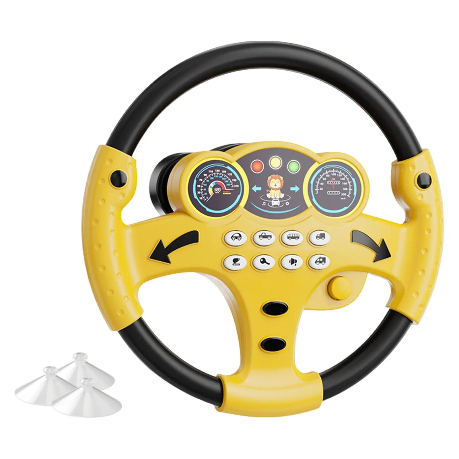 Simulated Steering Wheel Musical Driving Wheel,Early Developing,360° Rotated