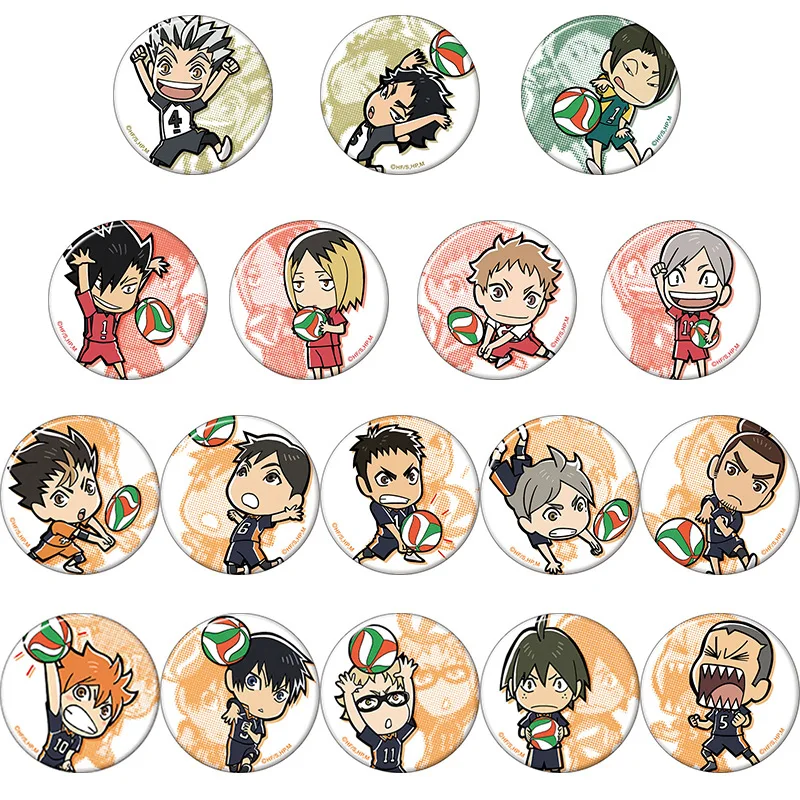 

Hinata Shouyou Kageyama Tobio Sawamura Daichi Tanaka Ryuunosuke Popular Anime Badges and 2D Peripherals Anime Accessories Gifts