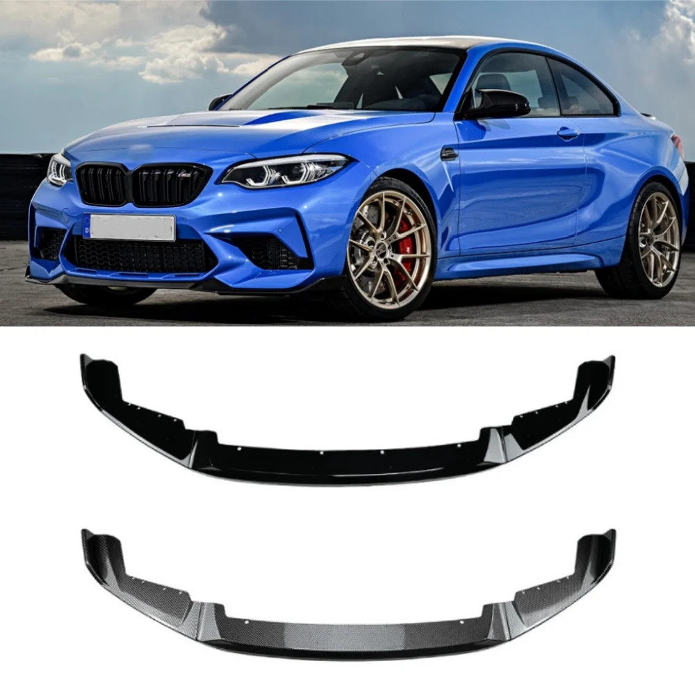 

For2016-2021 BMW 2 Series F87 M2 CS Front Bumper Spoiler Diverter Front Lip Diffuser 3PCS