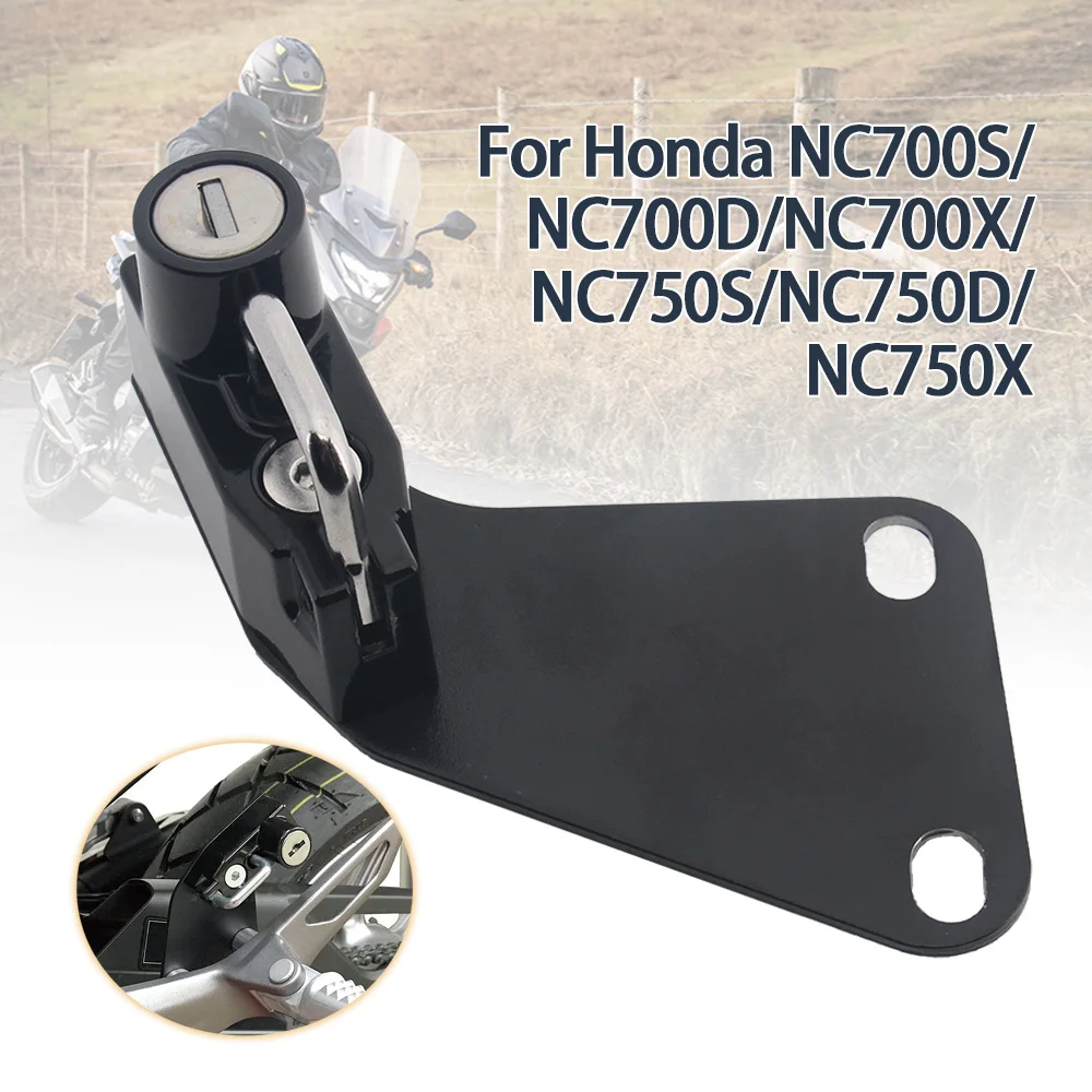 For Honda NC 700S NC750X NC750D Motorcycle Helmet Lock Helmets Security Anti-Theft Lock Rust-Proof Aluminum Alloy Accessories