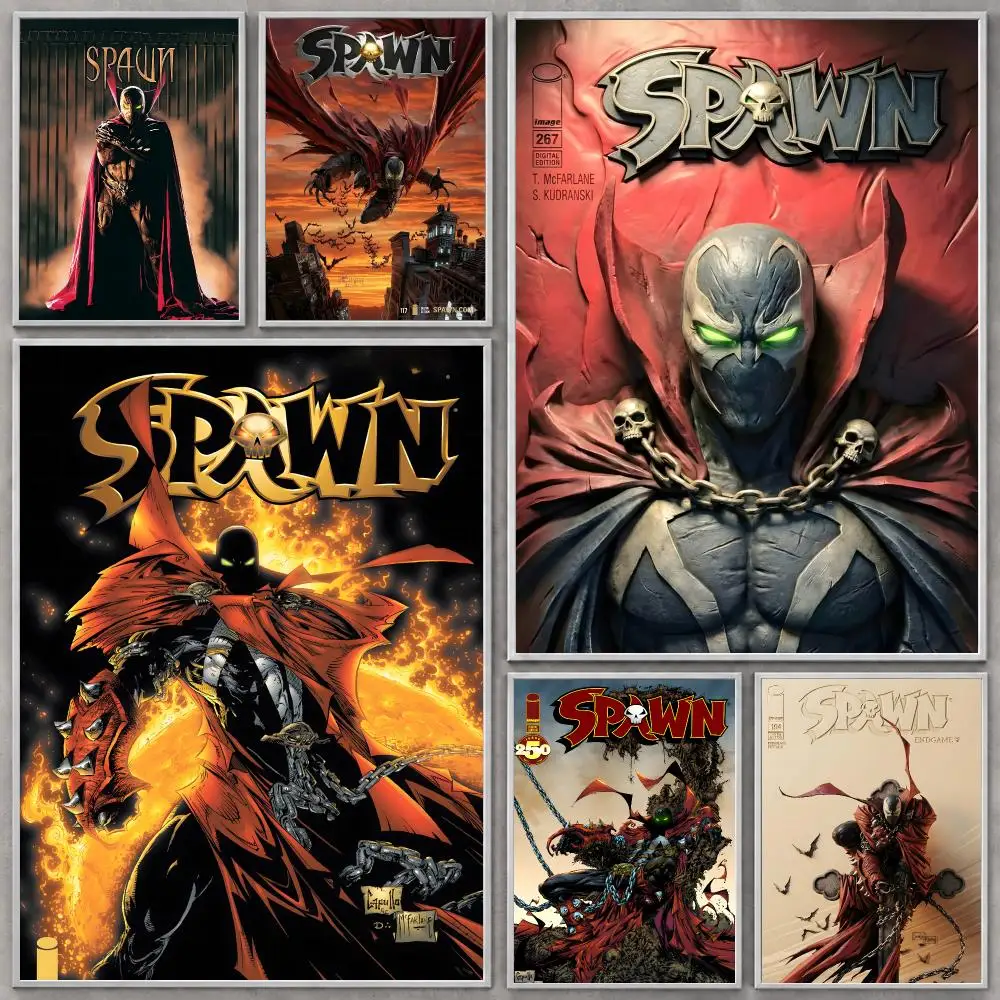 Comic Spawn Poster HD Modern Aesthetic Wall Prints, Stylish Home Decor for Living Room Bedroom