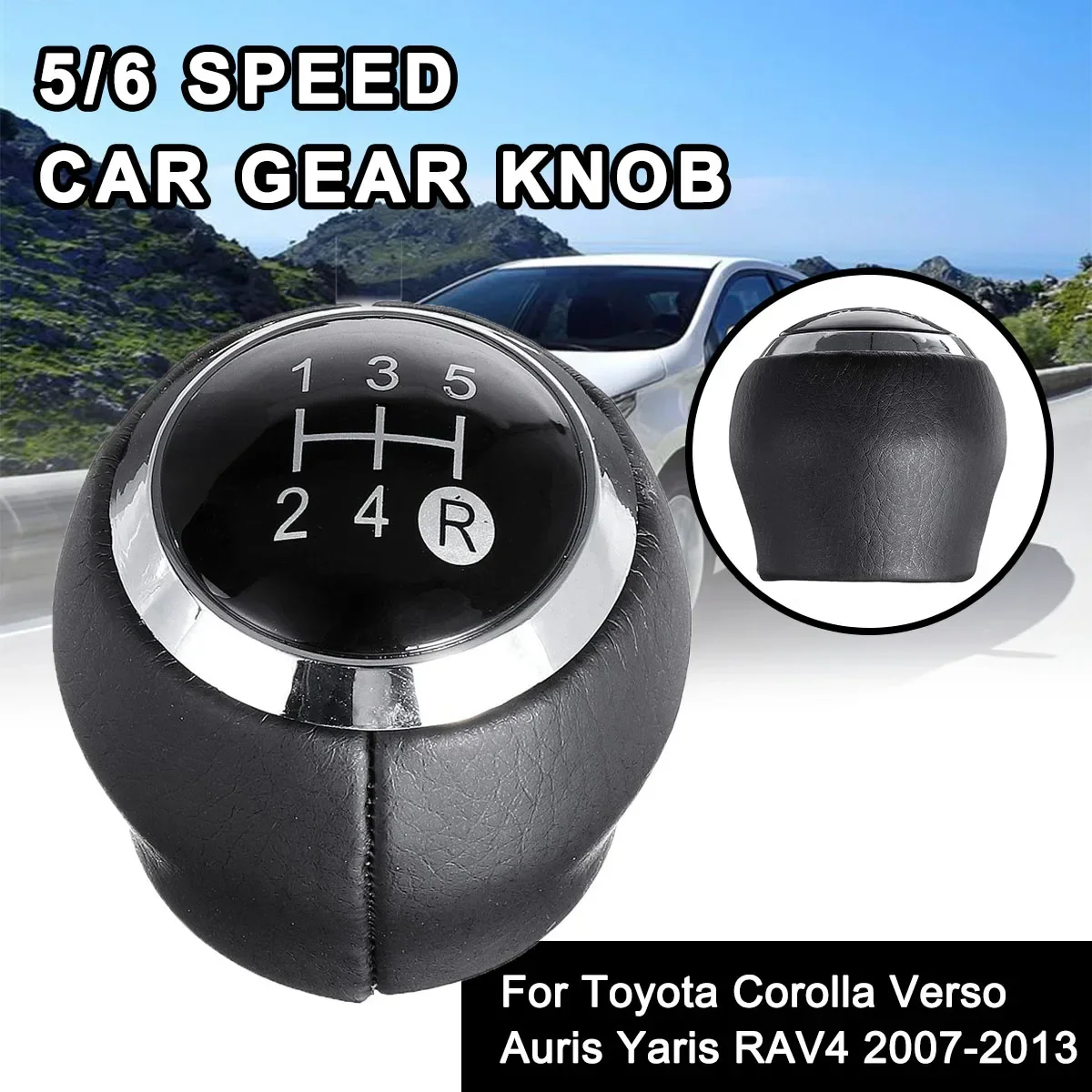 

Car 5/6 Speed Lever Head Gear Stick Shift Knob For Toyota Corolla Auris Verso RAV4 Yaris 2007-2013 Direct Replacement Smoothly