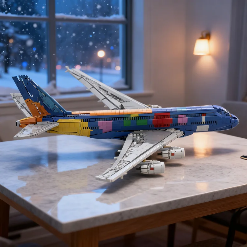

3807 деталей MOC Emirates Airbus A380: Модель-конструктор для экспертов, креативный подарок, коллекционный декор для детей