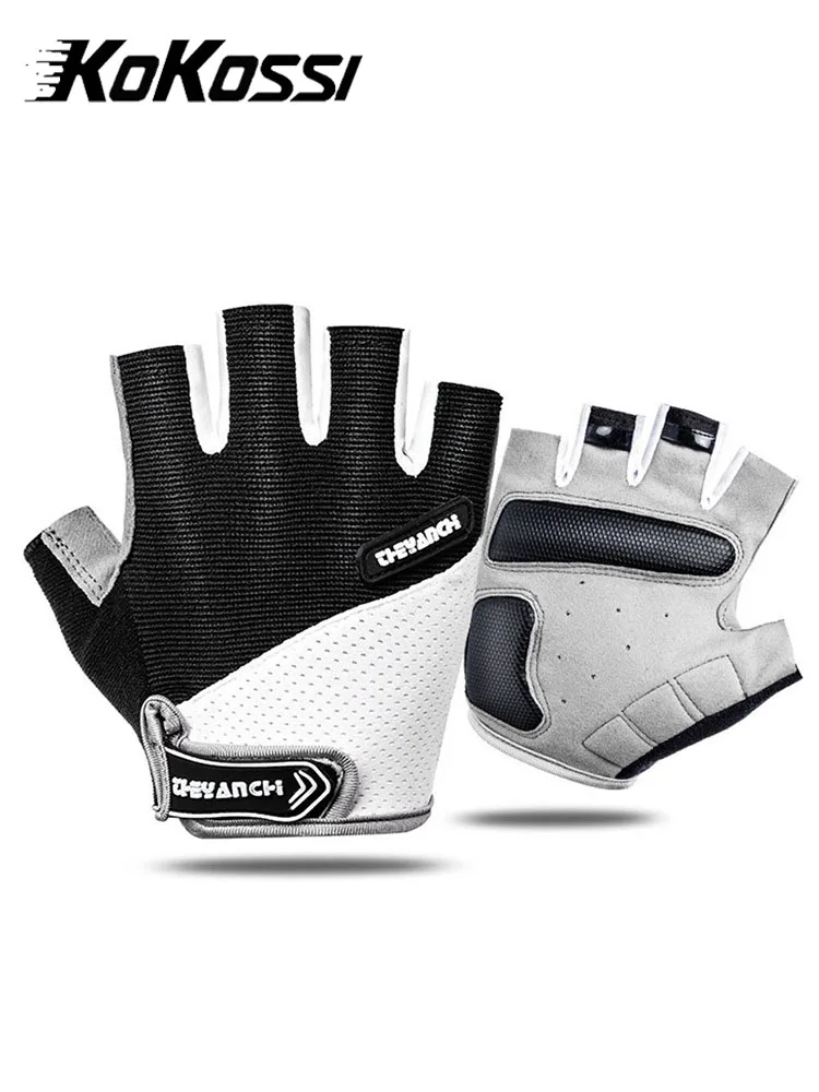 AliExpress KoKossi 1Pair Cycling Gloves Men Outdoor Road Bike Half Finger Mountain Biking Anti Slip Shockproof Summer Fitness Riding Gloves