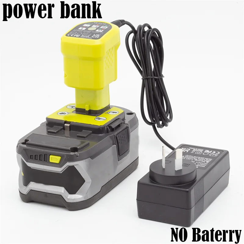 

For RYOBI 18/20V lithium battery power bank portable outdoor charging（NO Battery）