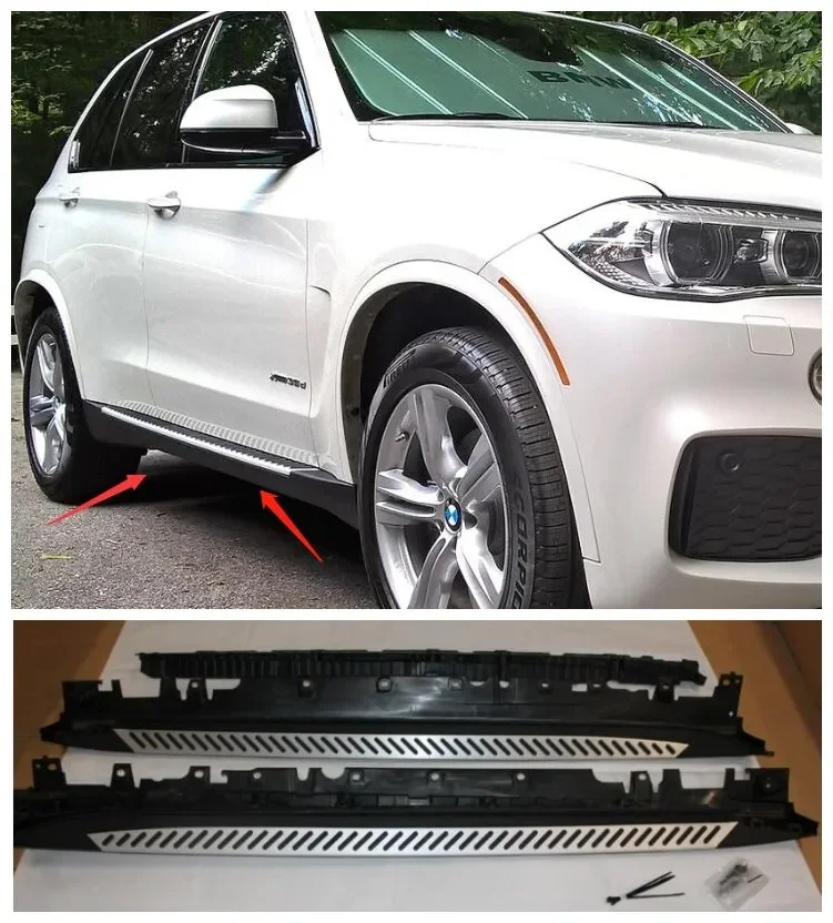 

High Quality Aluminum Alloy Running Boards Side Step Bar Pedals Fits For BMW X5 E70 2014-2018