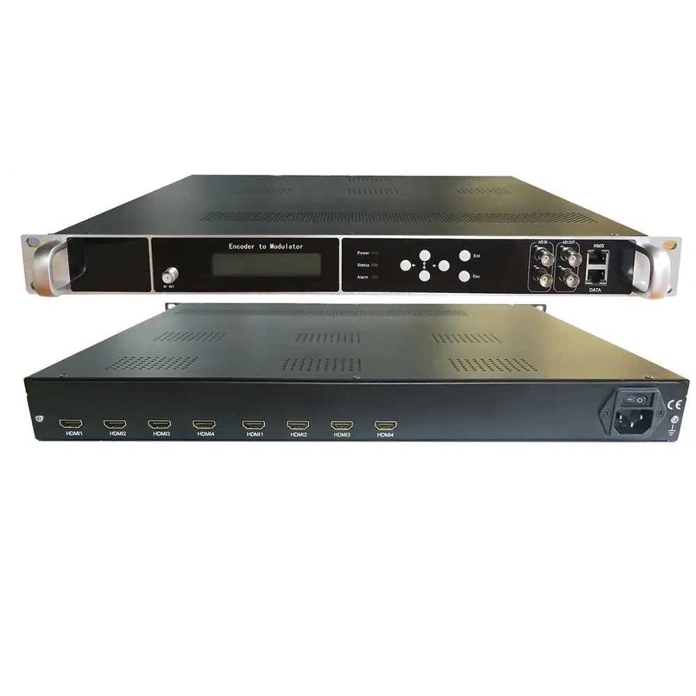 4 8 12 16 24 Channel Hdmi To Rf Ip To Rf Dvb-t Dvb-c Atsc Isdbt Modulator H265 H264 Cable Front End Hd Tv Encoder Modulator