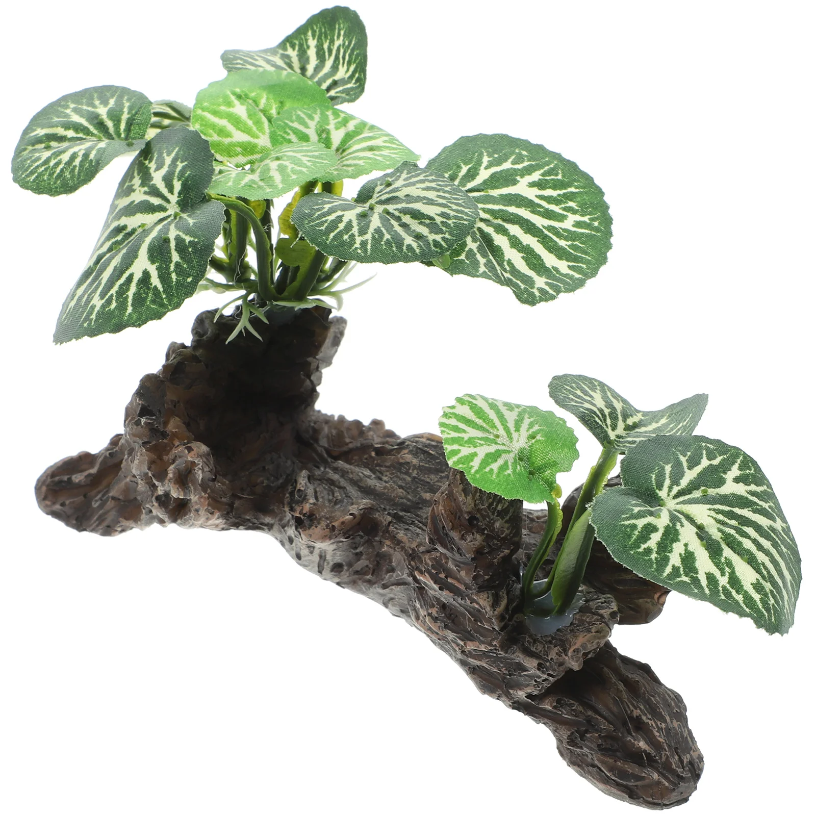 Aquarium Ornaments Appealing Reptile Tank Simulation Plant Plants Fake Resting Spot for Terrarium Resin Decor Artificial