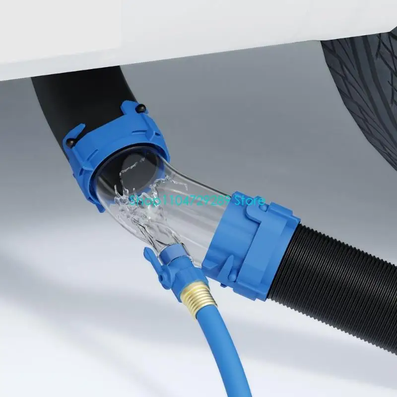 D8KE Sewer Elbow Assembly for Controlled Drain Handling on Travel Days