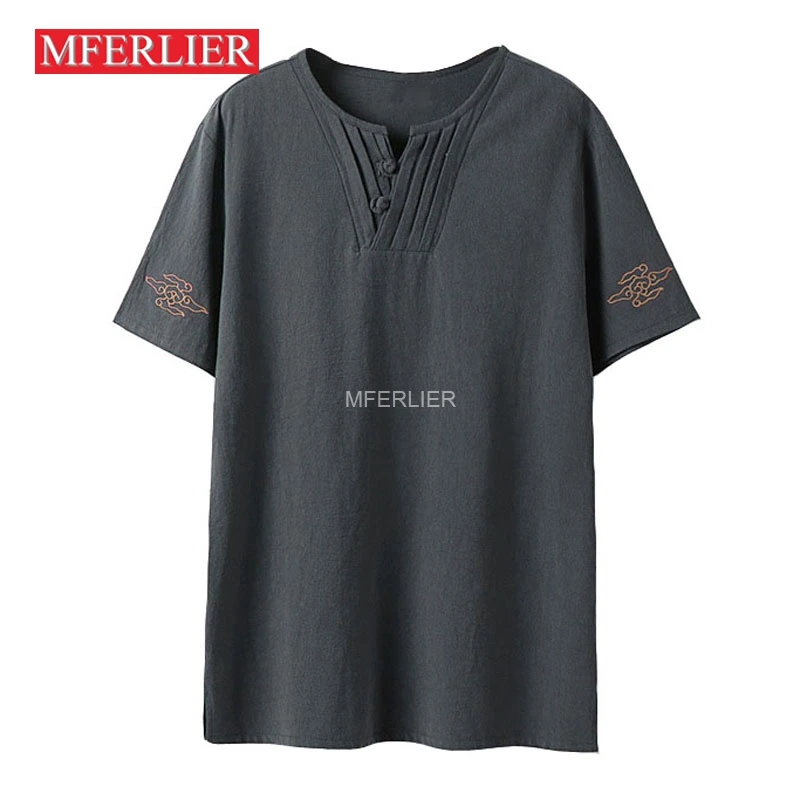 Large Size 10XL 150kg Oversized T-shirt Men 9XL 8XL 7XL Cotton Chinese Style T-shirts Male