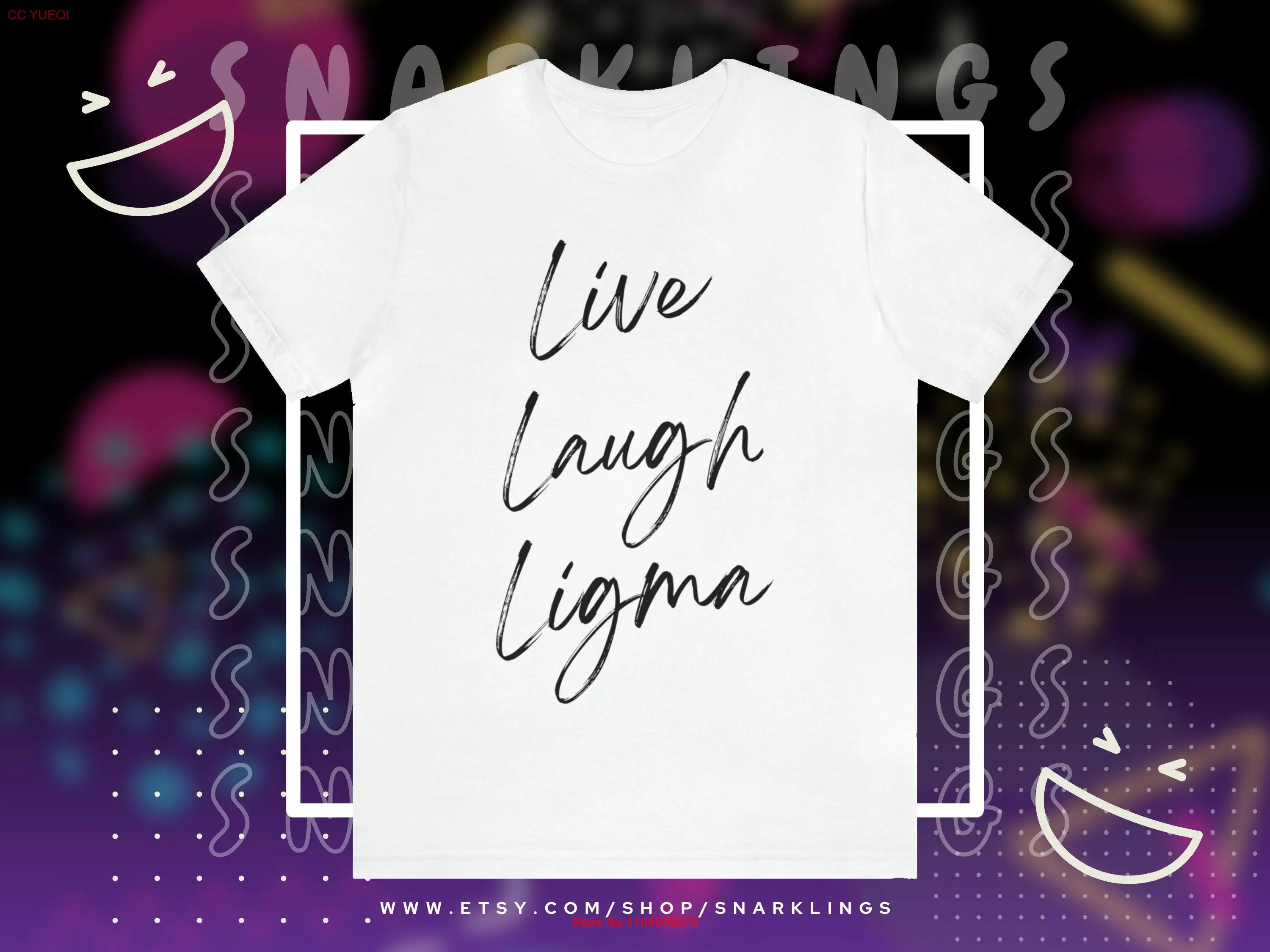 Live Laugh Ligma T Shirt Love Parody Funny Gen Z Humor for Millennial Balls Sugma long or short sleeves