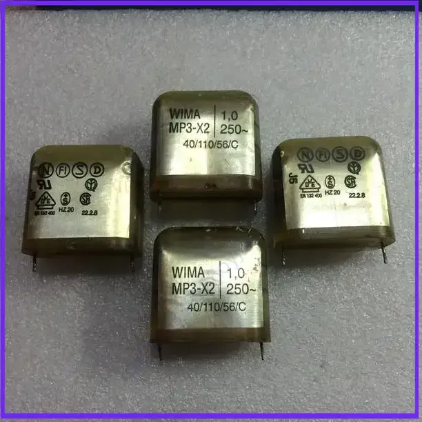 for WIMA MP3-X2 1UF 250V AC 105K Copper Lead Coupling Non-Polar Capacitor  50pcs
