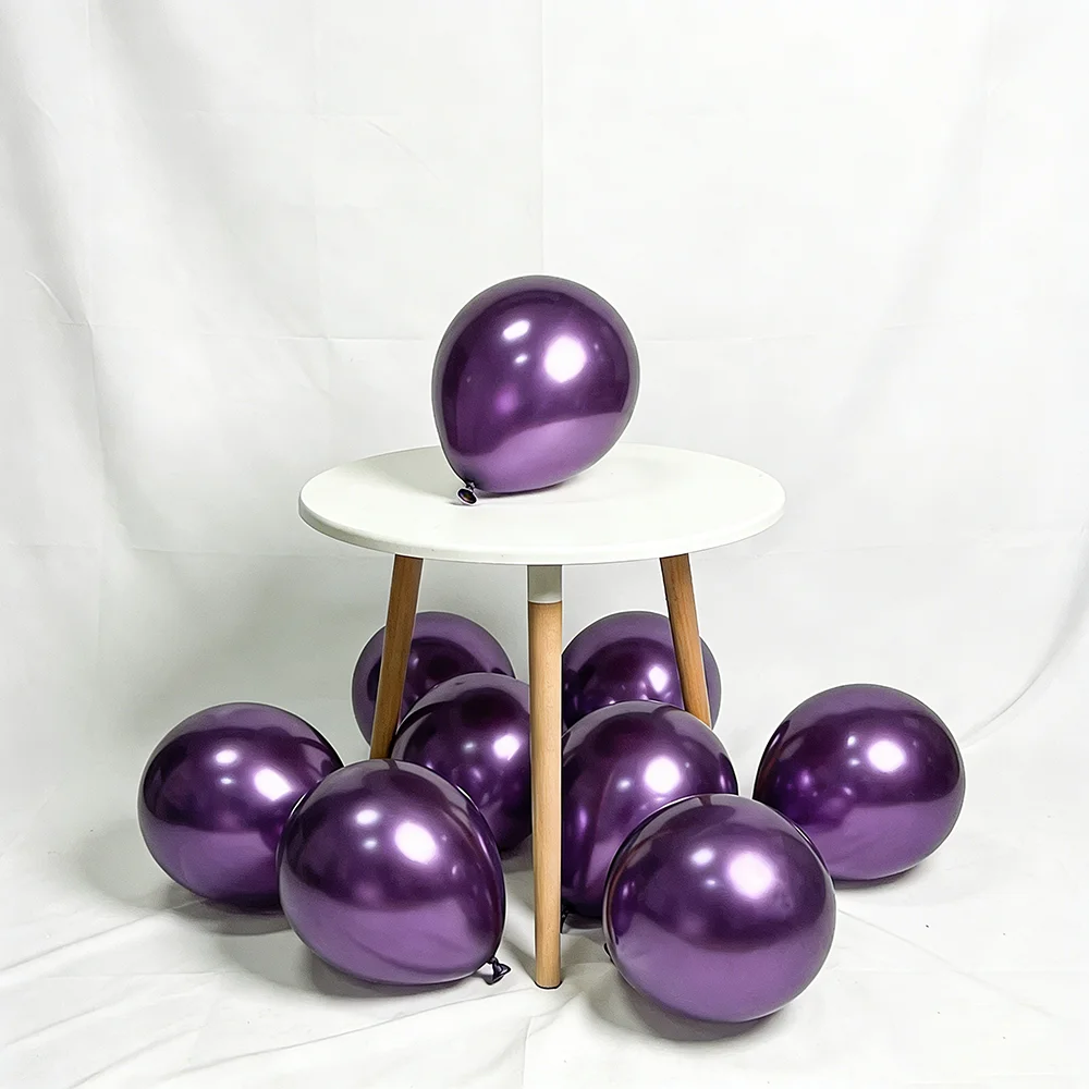 20/50/100pcs Metallic Balloons Metal Chrome Silver Grey Balloons for Party Wedding & Engagement Decoration New Year Decor Globos - view 3