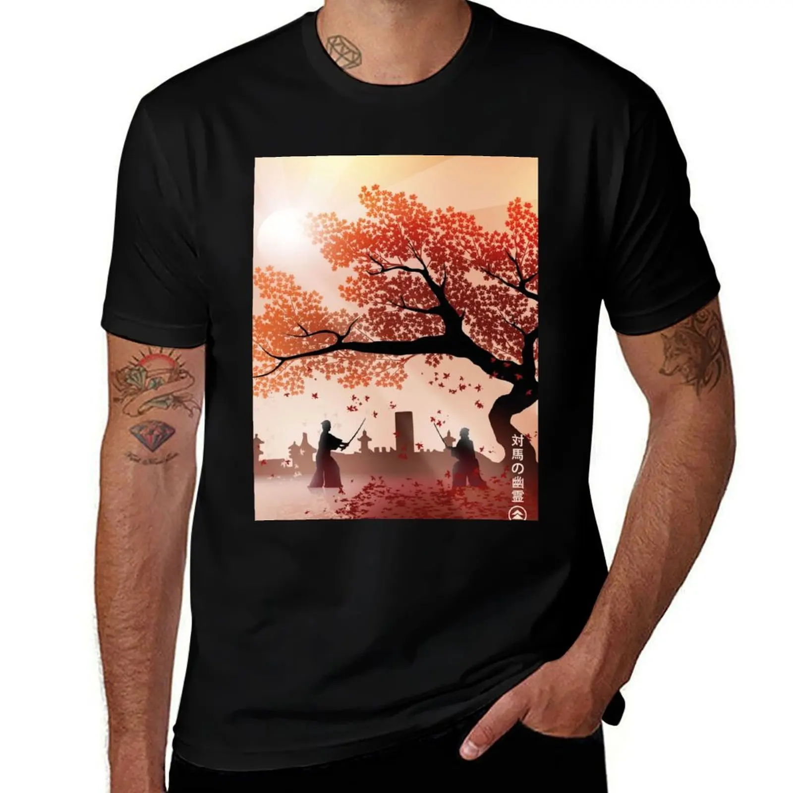 

Ghost of Tsushima T-Shirt man t shirt designer cotton t shirt man T-Shirt