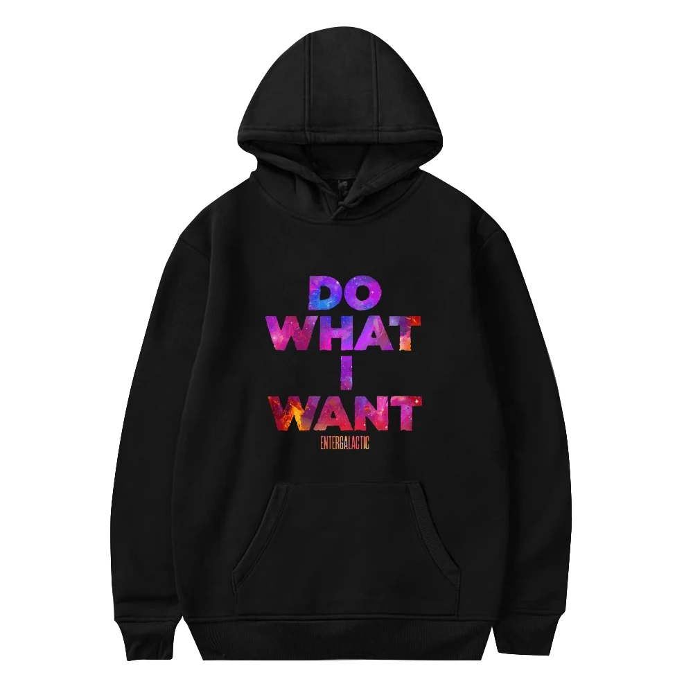 

Entergalactic Anime Do What I Want Logo Unisex Long Sleeve Women Men Hooded Sweatshirt American Adult Cartoon Tv Series Clothes