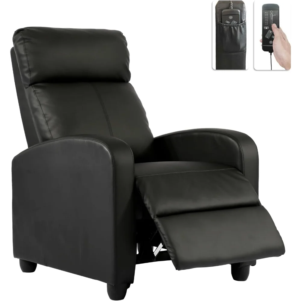 

Massage Recliner Chair for Living Room PU Leather Wing Back Reading Chair Home Theater Single Modern Sofa Recliner Sofa