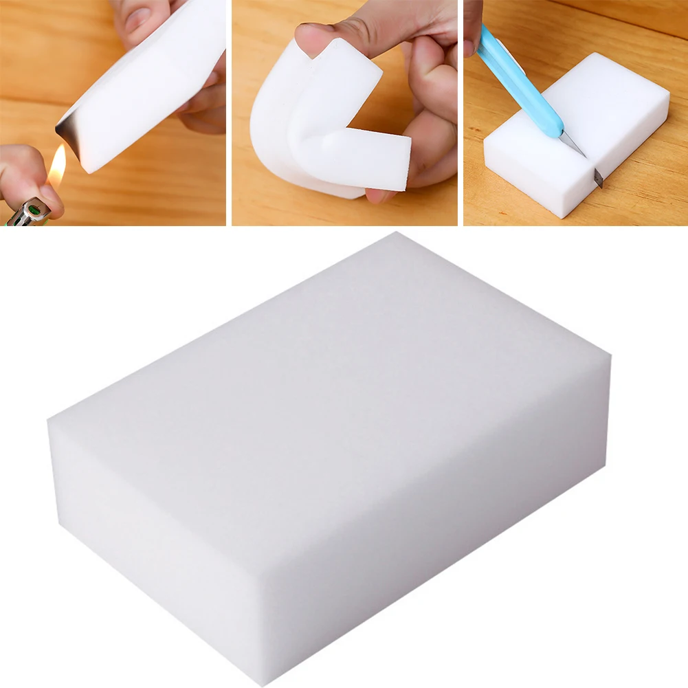 Melamine Sponge Magic Sponge Eraser For Kitchen Office Bathroom  Car Melamine Cleaner Cleaning Sponge 10x7x3cm