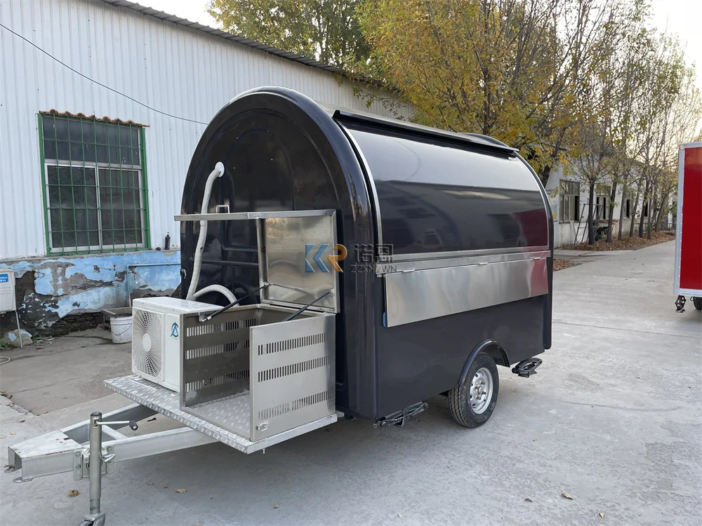مقطورة طعام متنقلة ، عربة قهوة ، كشك آيس كريم ، معدات مطبخ بالكامل ، شاحنة طعام امتياز ، هوت دوج