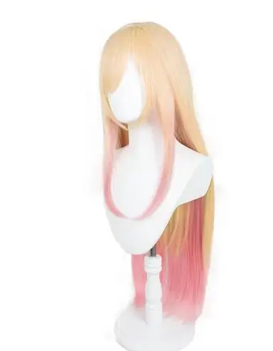 Anime My Dress Up Darling Kitagawa Marin parrucca sfumata gialla Costume Cosplay parrucche sintetiche resistenti al calore per capelli